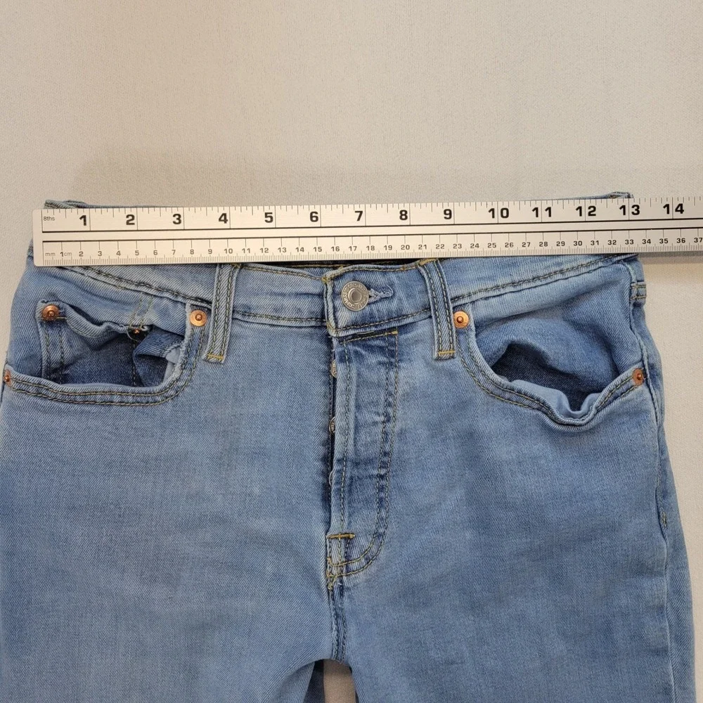 Levi's 501 Jeans Kids 14 Reg 27x29 Blue Straight Leg Button Fly Denim